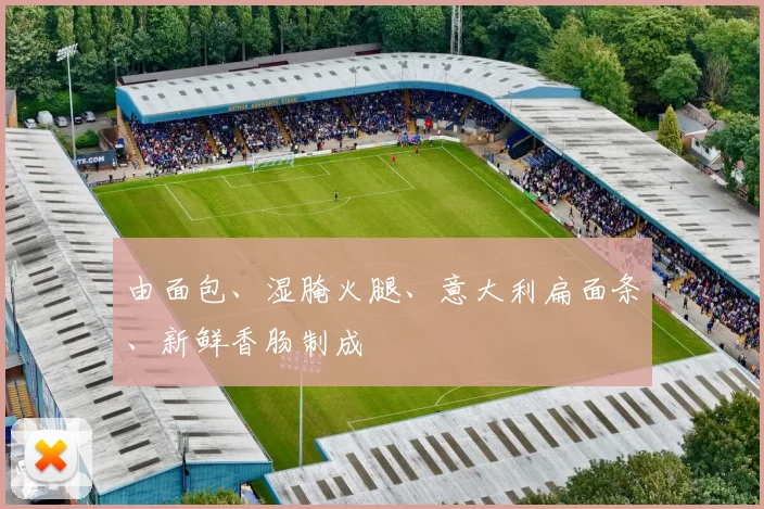 由面包、湿腌火腿、意大利扁面条、新鲜香肠制成
